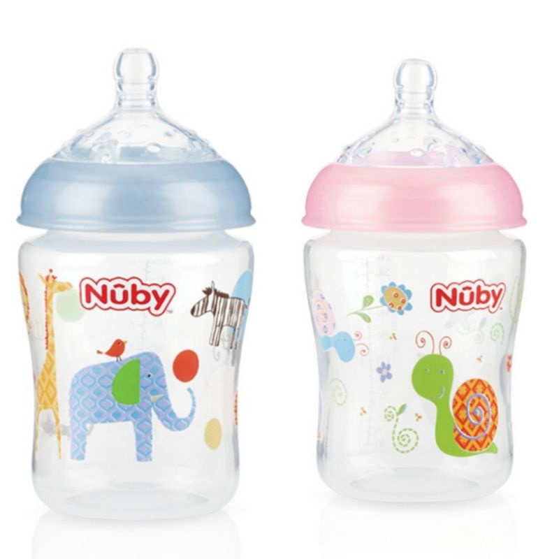 Mamadeira Boca Larga Bico Anatômico 270 ml Nûby - Unidade | Shopee Brasil