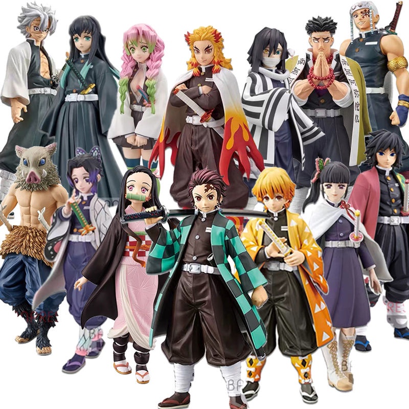 Modelo De Cabine Demon Slaying Corps hand made Kamado Tanjirou Nezuko Rengoku Kyoujuu Presente De Formatura