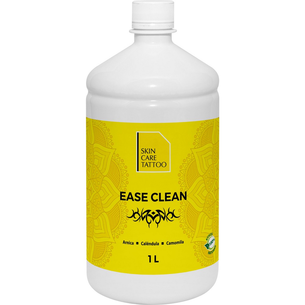 Clean Skin Care Tattoo Ease Clean Para Tatuagem 1 Litro clean Up sabão ...