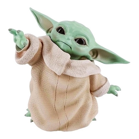 Baby Yoda Star Wars The Mandalorian 8 cm Boneco Miniatura Carro