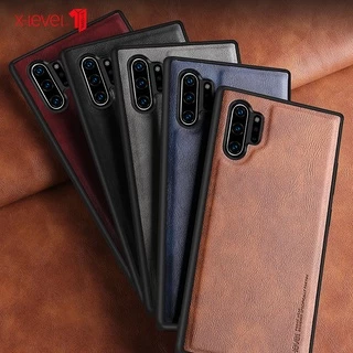 Capa Protetora De Couro De Luxo Com X-Level Para Samsung Galaxy Note 10 , 20 Ultra , +