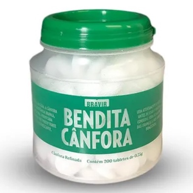 Bravir Pedra Bendita Cânfora Com 200 Pastilhas de 0,75g - Odorizante de ...