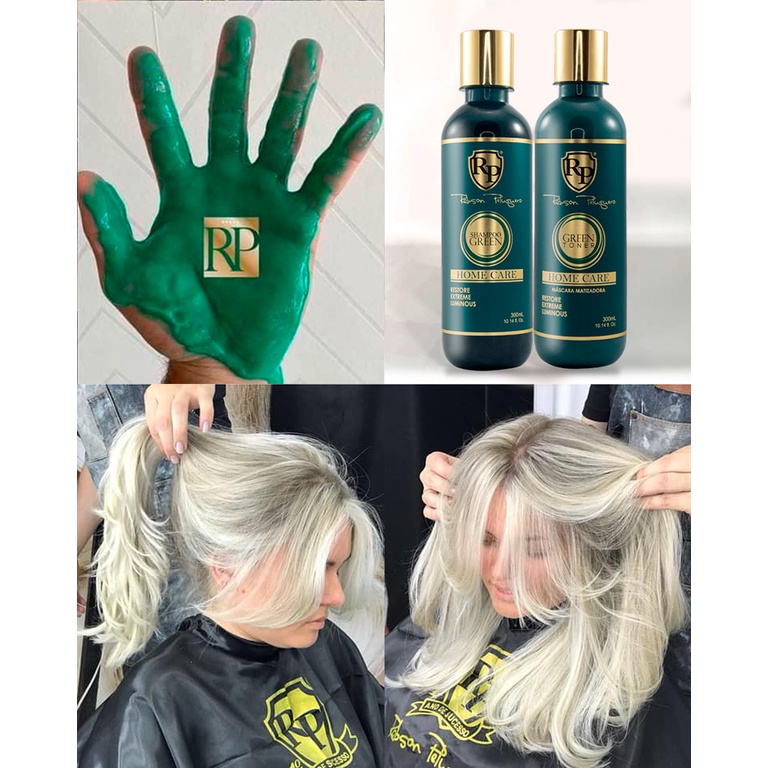Matizador Green Efeito Loiro Perolado Robson Peluquero Home Care 300ml ...