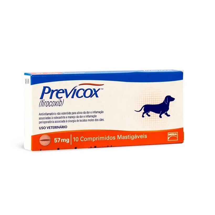 Anti-Inflamatório Merial Previcox 57mg - 10 Comprimidos | Shopee Brasil