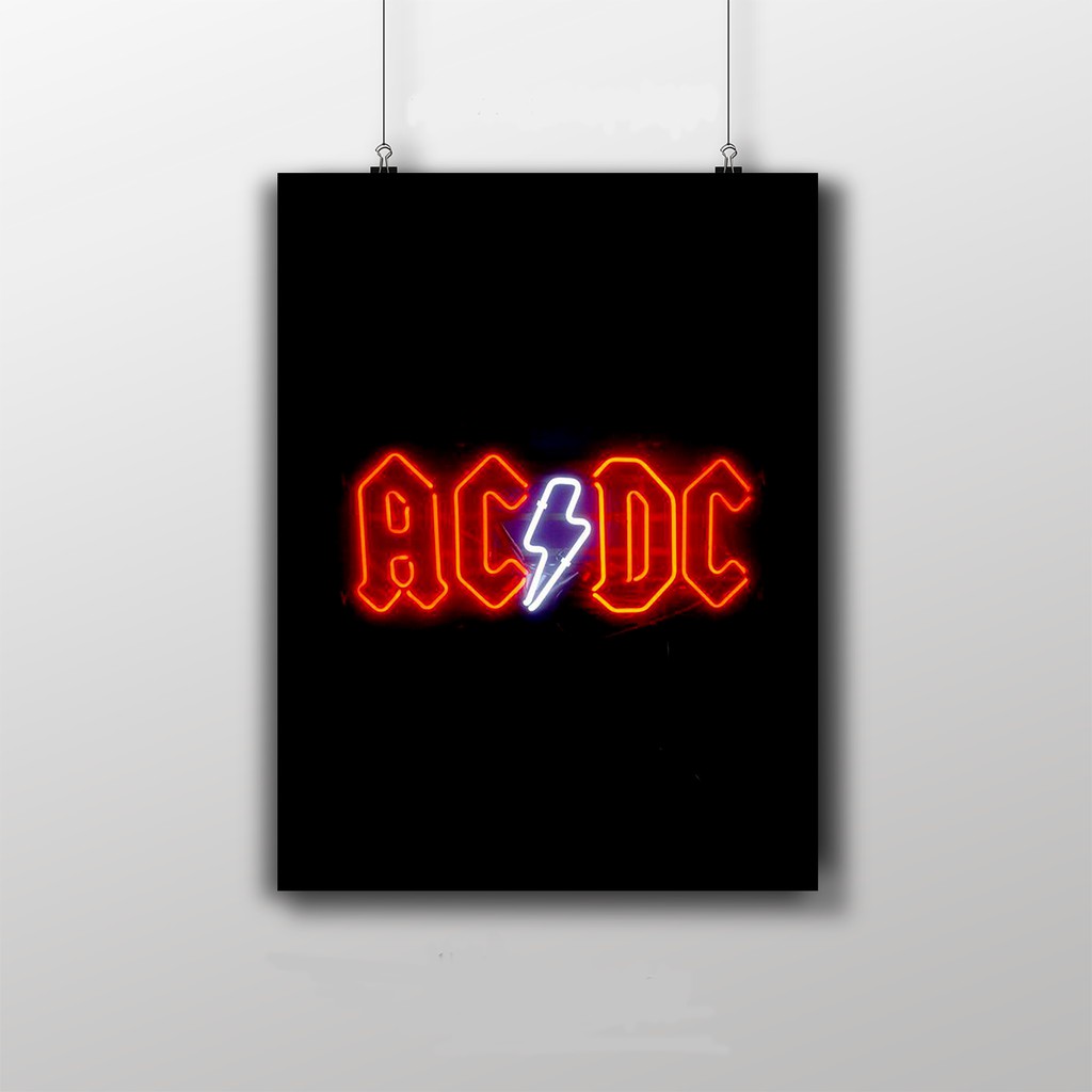 Placa Decorativa AC-DC LOGO | Shopee Brasil