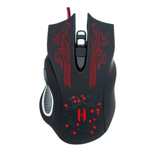 Mouse Gamer Com Fio Com 6 Botões LED RGB Ergonômico DPI 2400