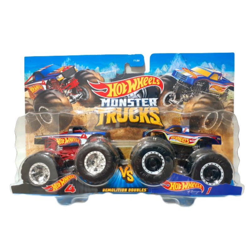 Conjunto com 2 Carrinhos Hot Wheels - Monster Trucks - Demolition Doubles -  Sortido - Mattel - superlegalbrinquedos