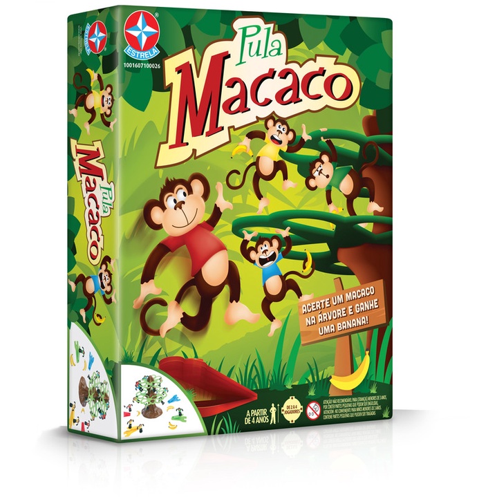 Pula Macaco Estrela - Jogo Infantil Indicado Para 4 Anos 5 Anos Super  Divertido!