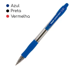 Caneta PILOT Super Grip 1.0 mm - UNIDADE