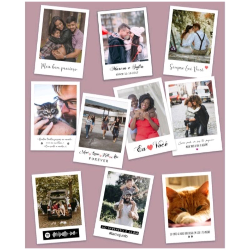 20 Fotos Polaroid Com Frases | Shopee Brasil