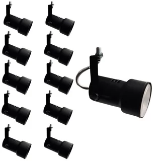 Kit 5 Luminaria Spot Para Trilho Calha Perfilado Eletrocalha Led E27 Par20 Bulbo Teto Parede Casa Salao Cozinha