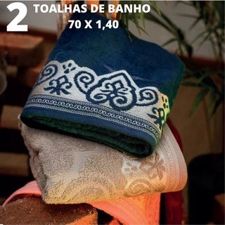 Kit Jogo 2 Toalhas De Banho Linha Luxo Prime Istambul - 70x1,40 400 G/m2 - 100% Algodão - Alta Qualidade