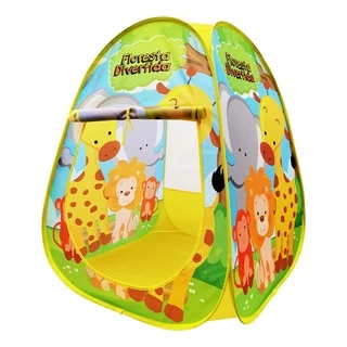 Barraca Infantil Dobrável Toca ou Tenda Cabana Iglu Floresta Divertida DM Toys DMT6085
