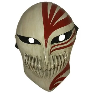 Mascara Ichigo Bleach Hollow Premium Em Fibra Pintura Automotiva Realista Cosplay