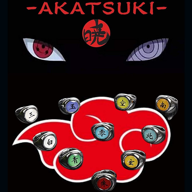 Pin de Vesquemyster em Naruto em 2023  Aneis akatsuki, Anel do itachi,  Akatsuki