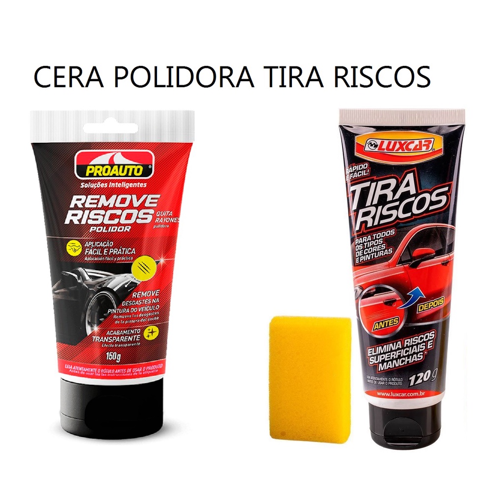 Cera Polidora tira riscos bisnaga Elimina riscos e arranhões ...