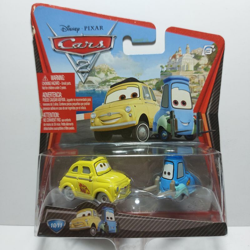 Luigi e Guido Disney Pixar Cars 2 Miniatura Die Cast 1 64 Mattel 2010