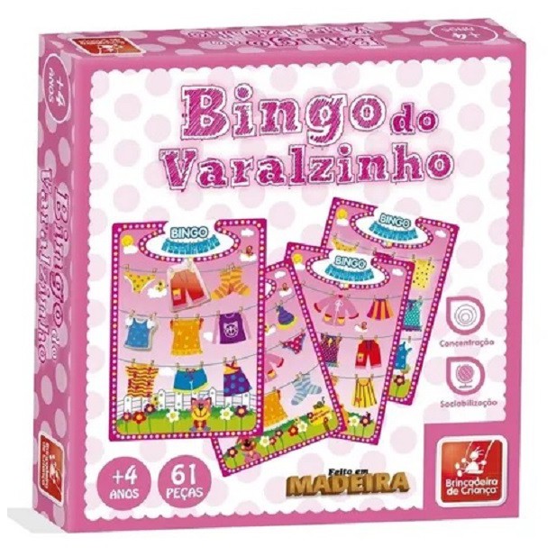 Jogo de Bingo - Galinha Pintadinha - 61 Peças - Brincadeira de