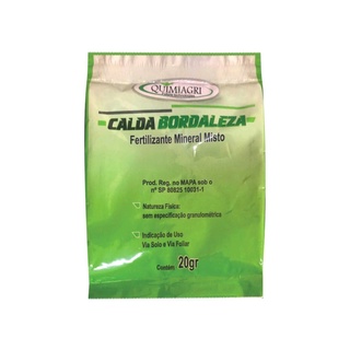 Calda Bordaleza Sachê 20g Fertilizante Inseticida P/ Plantas