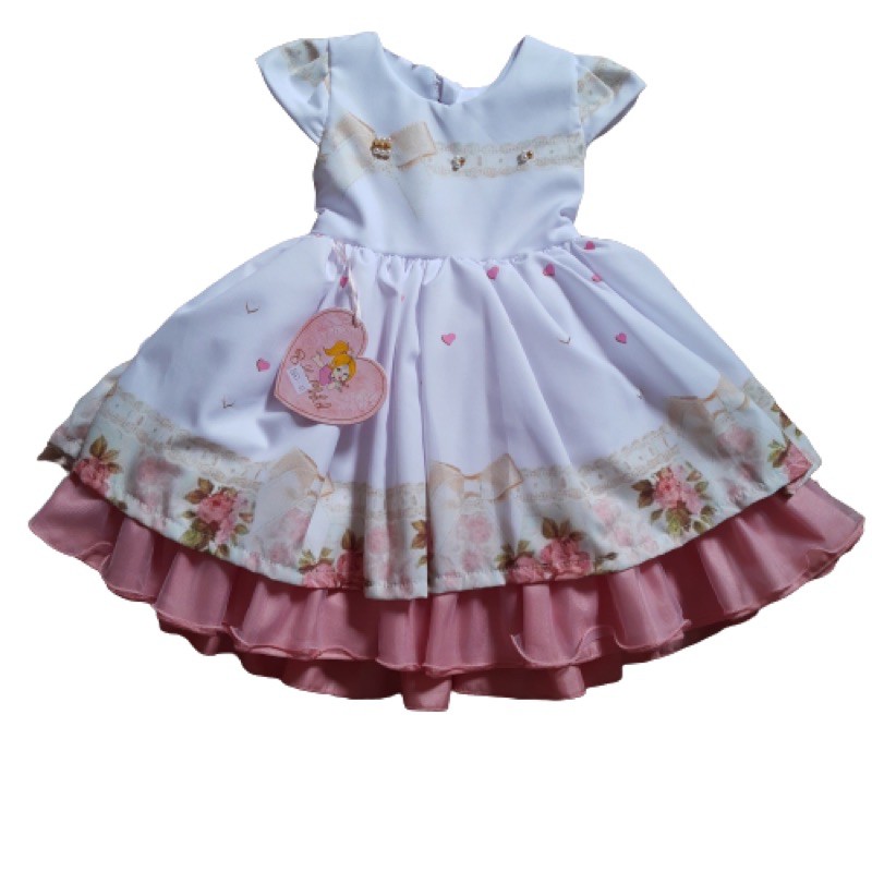 Vestido Luxo Jardim Encantado - 1 Ano | Shopee Brasil
