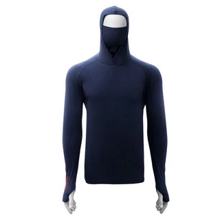 Camisa Térmica Pescaria Ninja Proteção UV50+ Manga Longa Azul