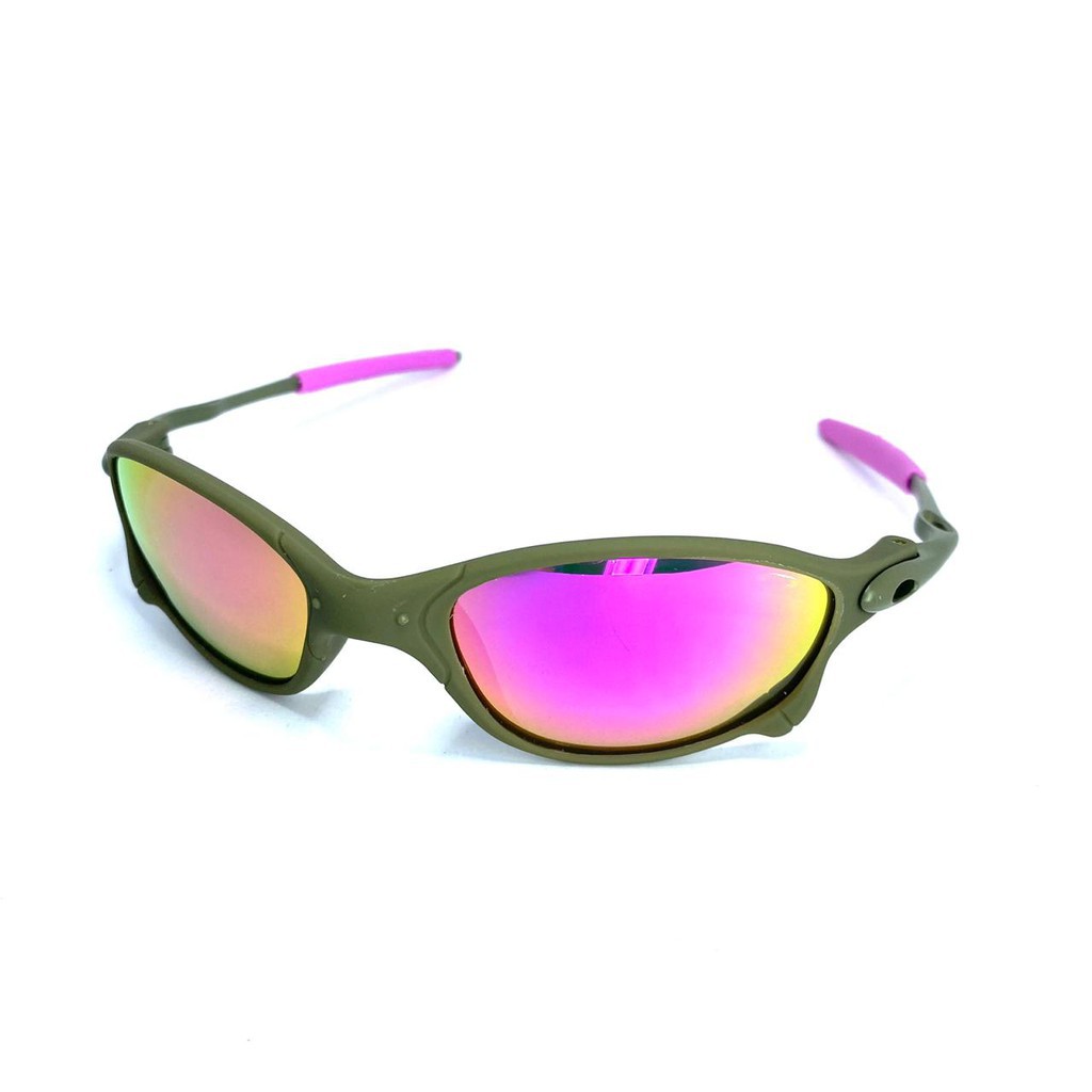 ÓCULOS DE SOL OAKLEY JULIET - LENTE AZUL DARK BLUE ARMAÇÃO CINZA oakley  9025DB1