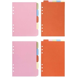 Fichários / Diário De Papel A5 / A6 / A7 / B5 / A4 / Divisor De Papel / Página Para 6 Orifícios / Anel / Fichários / Férx