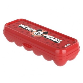 Porta ovos de plástico Mickey com 12 cavidades com tampa