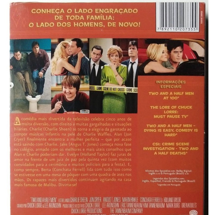 Box Dvd Two and a Half Men (Dois Homens e Meio) - A 5ª Temporada
