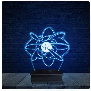 Luminária Led Acrilico Abajur - Planeta Átomo