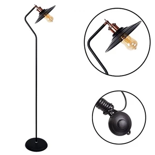 Luminária Piso Ind 23 cm Skyshow® Abajur Chão Coluna Sala Casa
