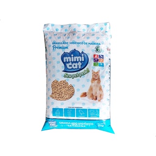 Granulado Higiênico Madeira Aves Gatos Roedores Mimicat 15Kg