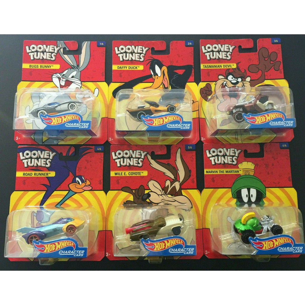 Bx408 Hot Wheels Character Car Looney Tunes Set Completo
