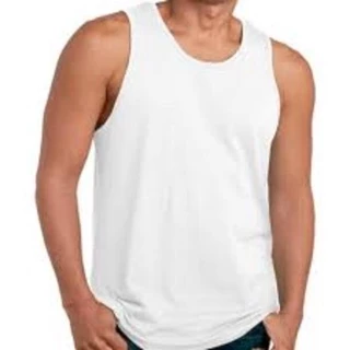 Kit com 3 regatas masculinas material 100% algodão nas cores preto, branco e cinza