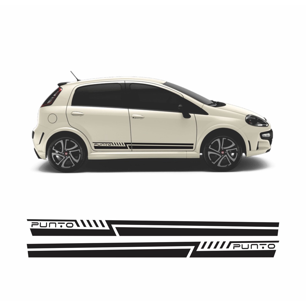 Kit Adesivo Faixa Lateral Punto Fiat Acessórios