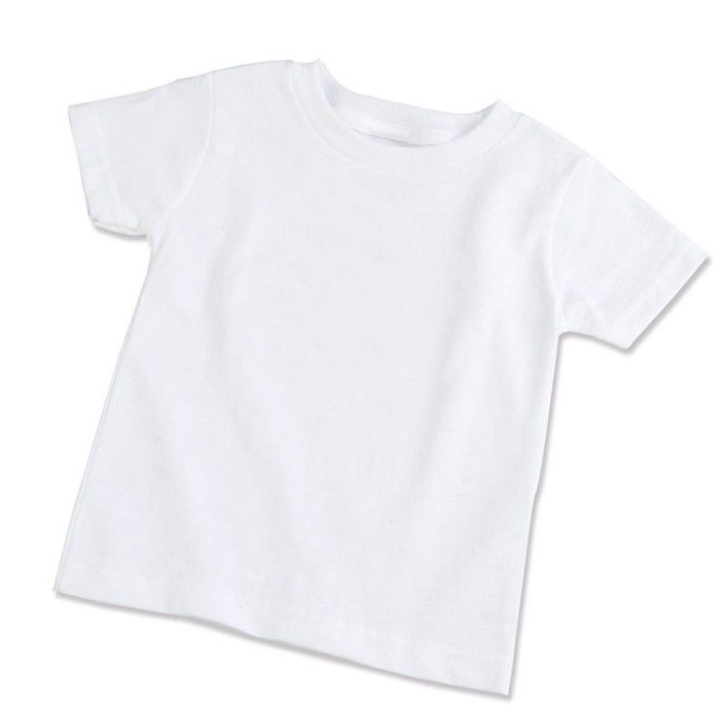 Camiseta Escolar Branca 100% Algodão