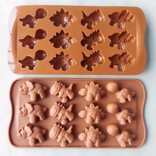 Forma Molde Silicone Bombom Dinossauro Chocolate Trufa Pascoa