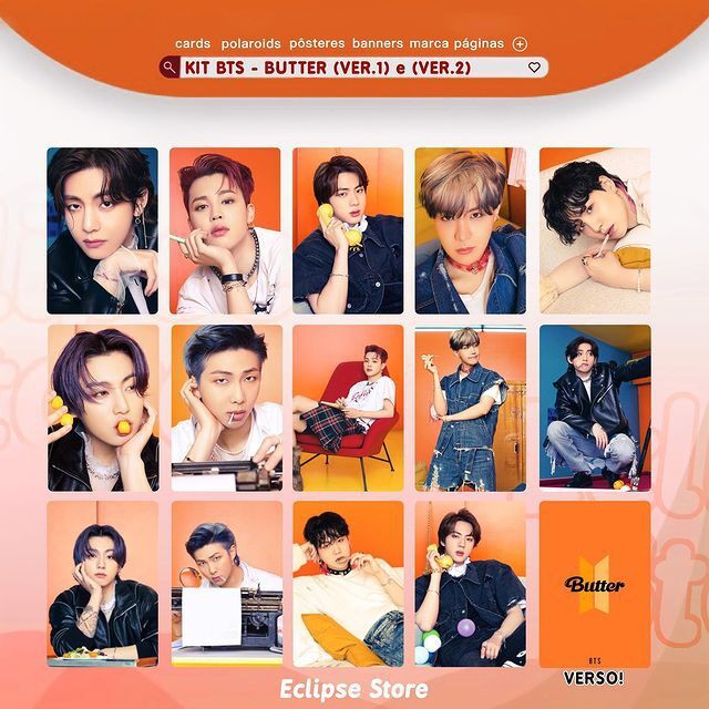 BTS butter トレカ PHOTOCARDS BTS - BUTTER | KPOP | Shopee Brasil