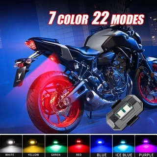 【 upgrade 】 4/7color Motocicleta Carregamento De Luzes flash De Avião Estroboscópicas Piloto Modificadas Locomotiva universal De Carro Estroboscópio