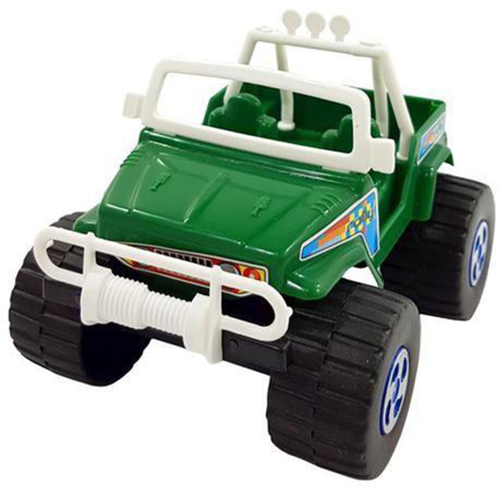 CARRINHO DE BRINQUEDO BARATO 4x4 JIPE BIG FOOT INFANTIL RODAS GRANDES