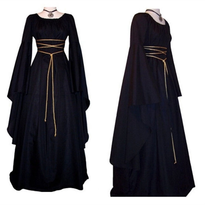 Vestido De Bruxa Medieval Para Mulheres Fantasia De Halloween Festa De Carnaval Cosplay Performance Noiva De Vampiro Das Idades Médias Fantasias