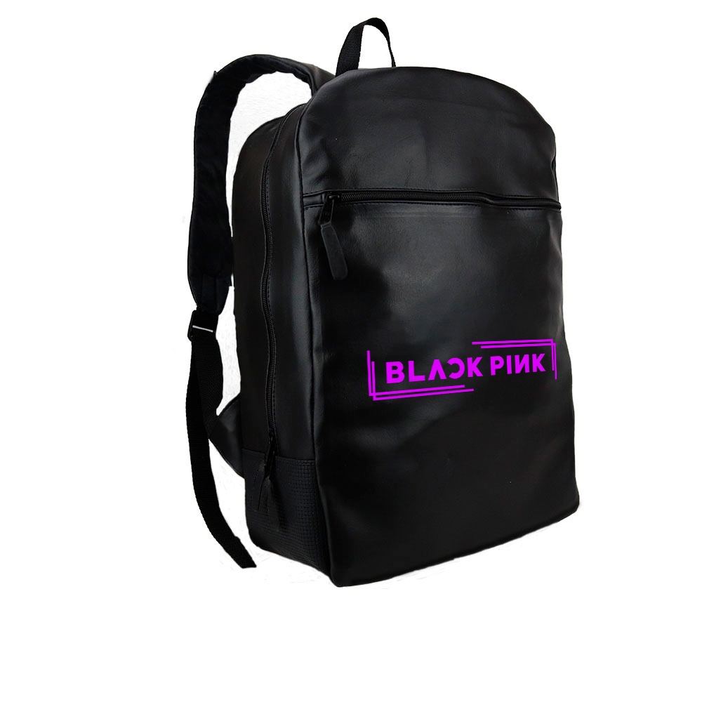 Mochila Black Pink Orelha Mascara Gatinho Colar Kpop Bolsa - Rosa