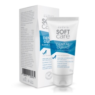 Creme Dental Soft Care Dental Guard Suave Abrasão Pet Society 85gr