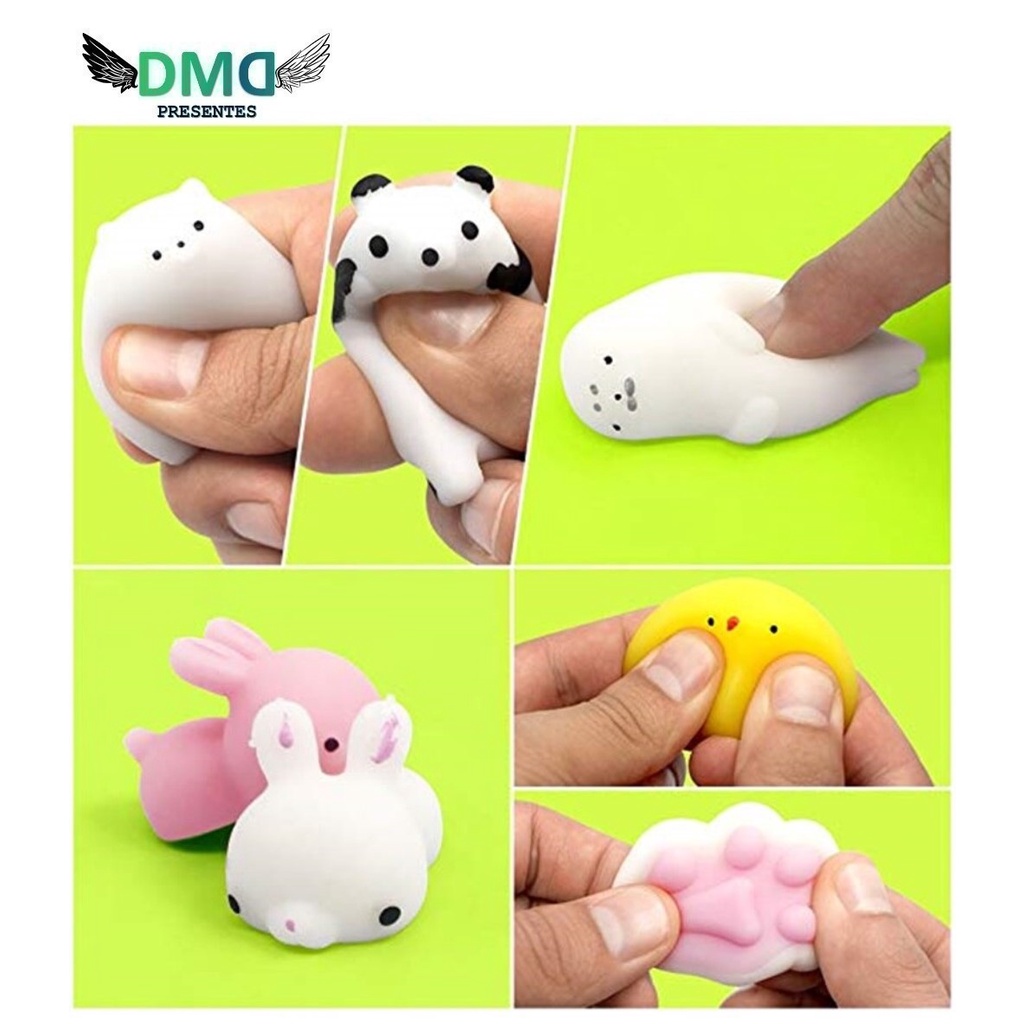 LINGFAN Brinquedo Fofinho / Animais Fofinhos em Forma de Mochi