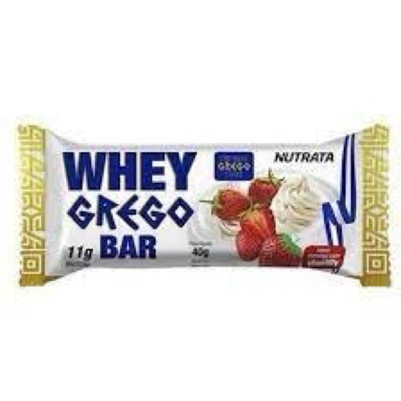 Barrinha de Whey Protein em Barra de Proteína- Whey Grego Bar Nutrata 40G (1 Unidade)