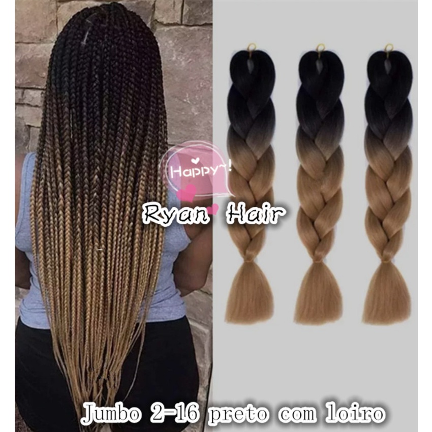 Kanekalon Jumbo Tranças Box Braid Twist Cor 2pink rosa bebe marca H. Lin  165gramas 208cm