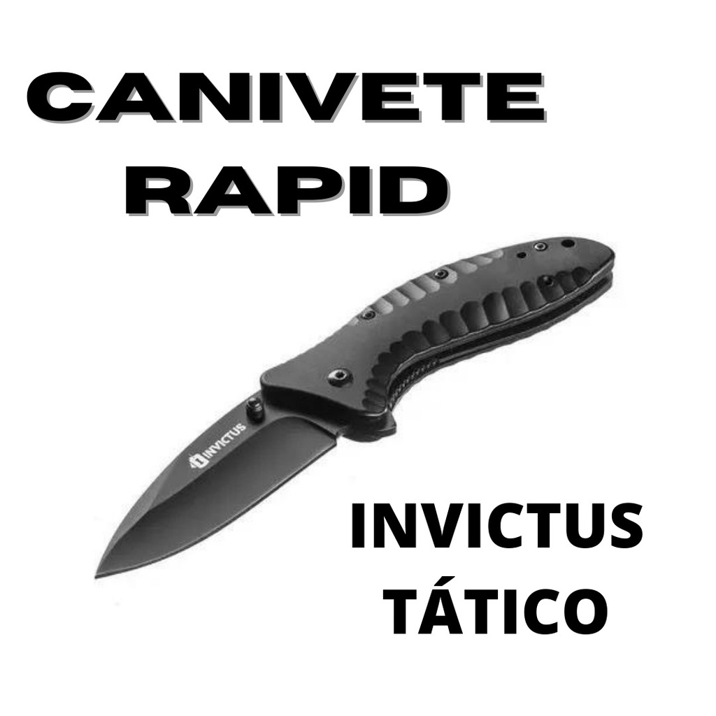Canivete Rapid Invictus Defesa Pessoal Inox Policial Militar | Shopee ...