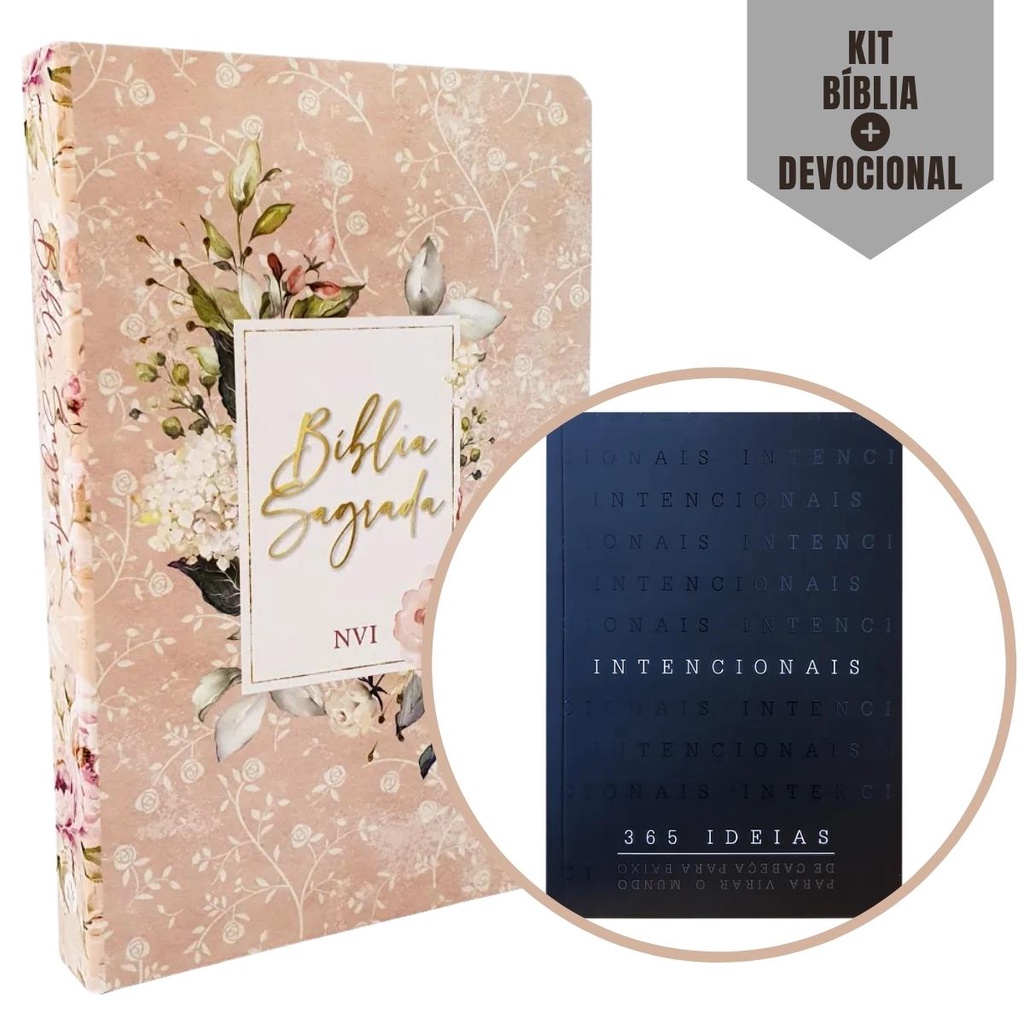 Kit Jovem: Bíblia Sagrada Feminina NVI + Intencionais Devocional De ...