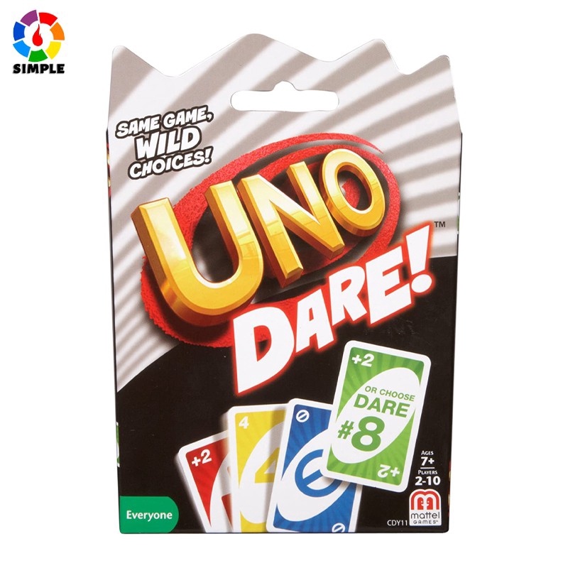 Uno jogo de cartas minimalista 11cm mattel