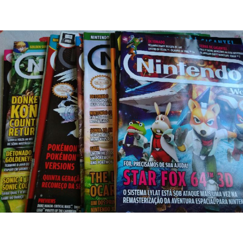Revista Nintendo World games jogos raras volumes 140 141 142 143